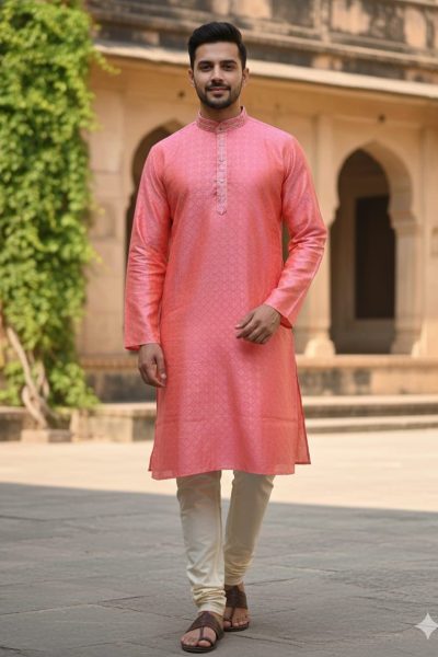 Designer Pinterest Jacquard Kurta Collection