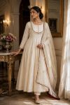 Fancy Design Anarkali Gown-Pant And Dupatta Set